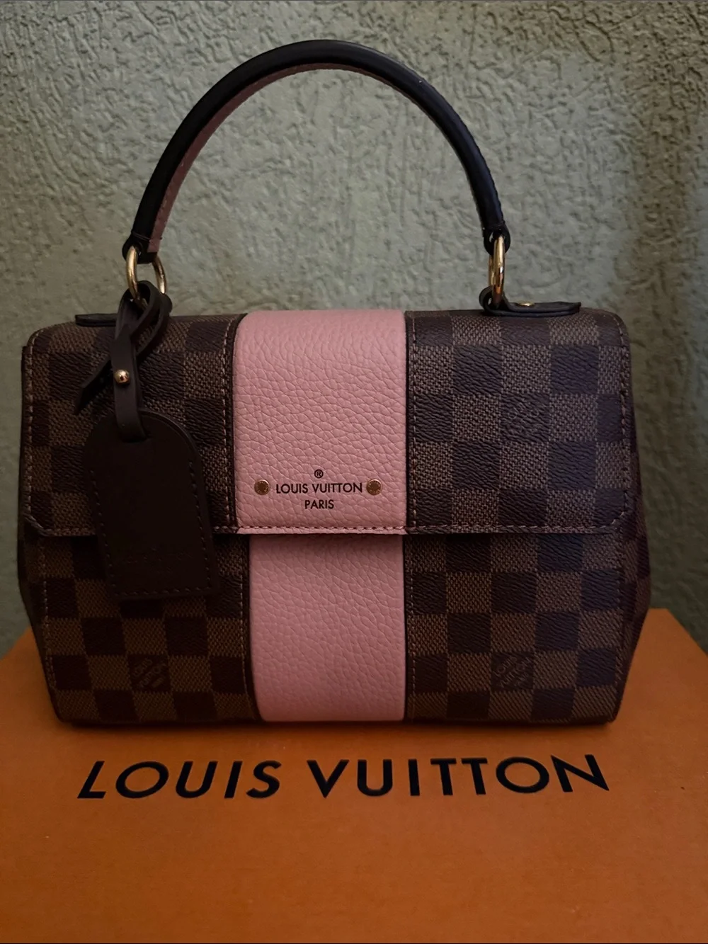 Louis Vuitton Bond Street BB – Damier Ebene with Pink Stripe | New, Never Used 💗